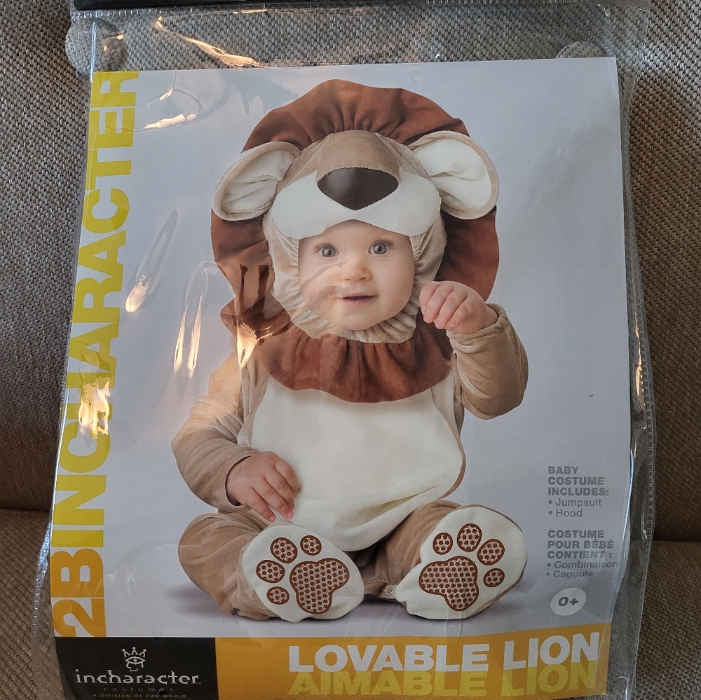 InCharacter Lovable Lion Baby Costume 12-18m